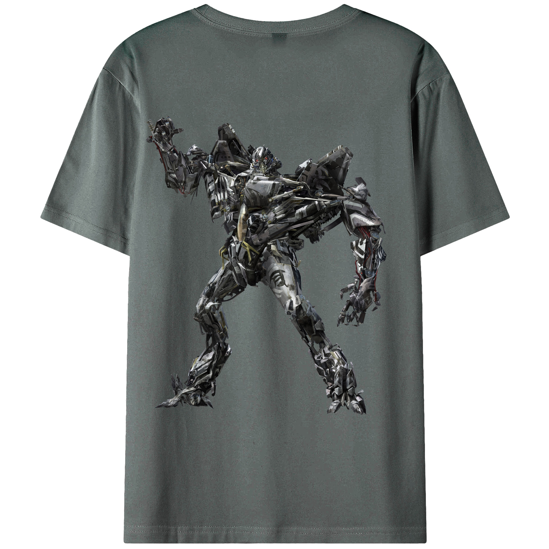 （画像用） Transformers トランスフォーマー 綿100％ メンズ半袖Tシャツ（バックプリント） 通気性